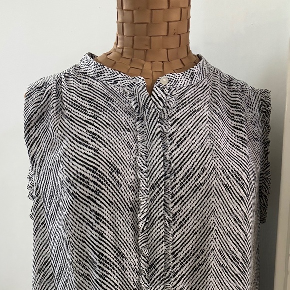 WORTHINGTON XL Zebra Print Sleeveless Blouse - Picture 1 of 4